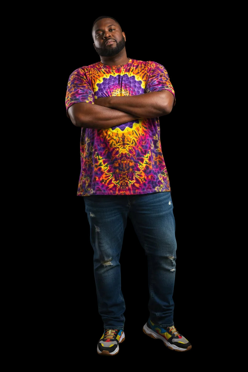Tie Dye Solar Mandala T-Shirt
