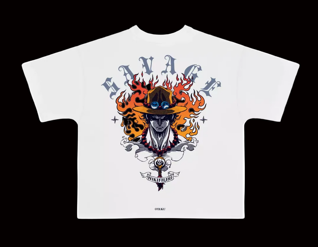 T-Shirt SAVAGE™ — Flame Anime Streetwear