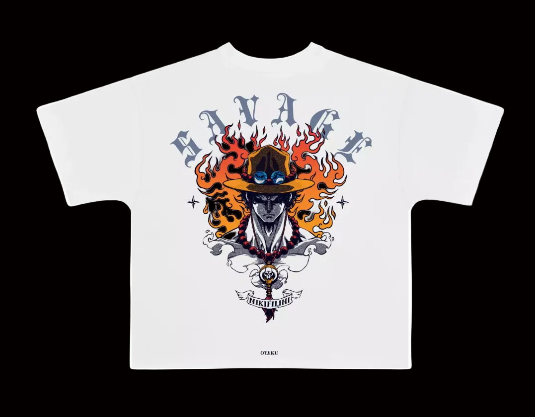 T-Shirt SAVAGE™ — Flame Anime Streetwear