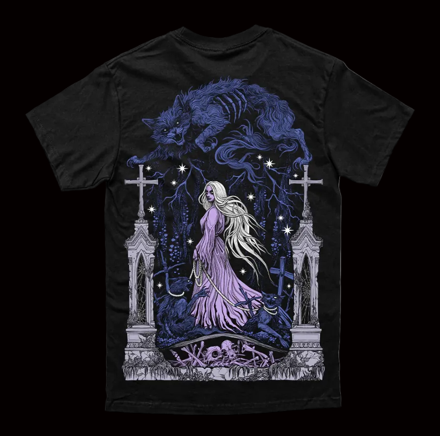 Dark Knight Graveyard Tee – Gothic Streetwear