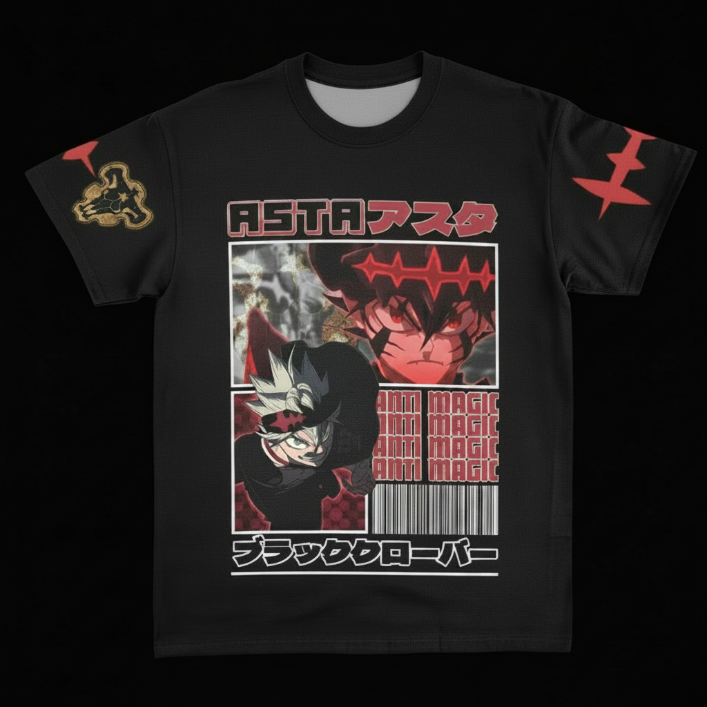 T-Shirt ASTA™ Anti Magic — Dark Anime Streetwear