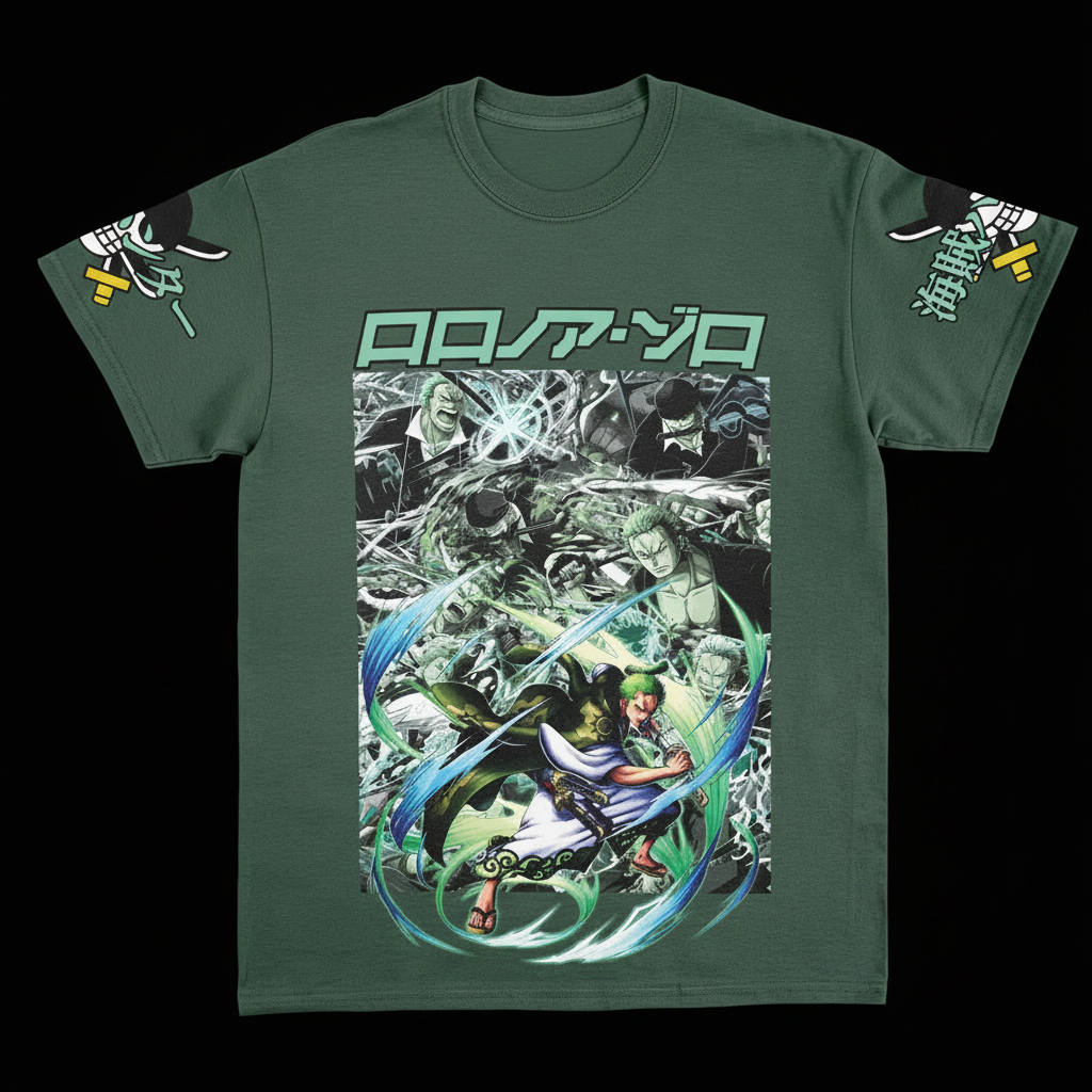 T-Shirt ZORO™ Three Swords — Anime Streetwear