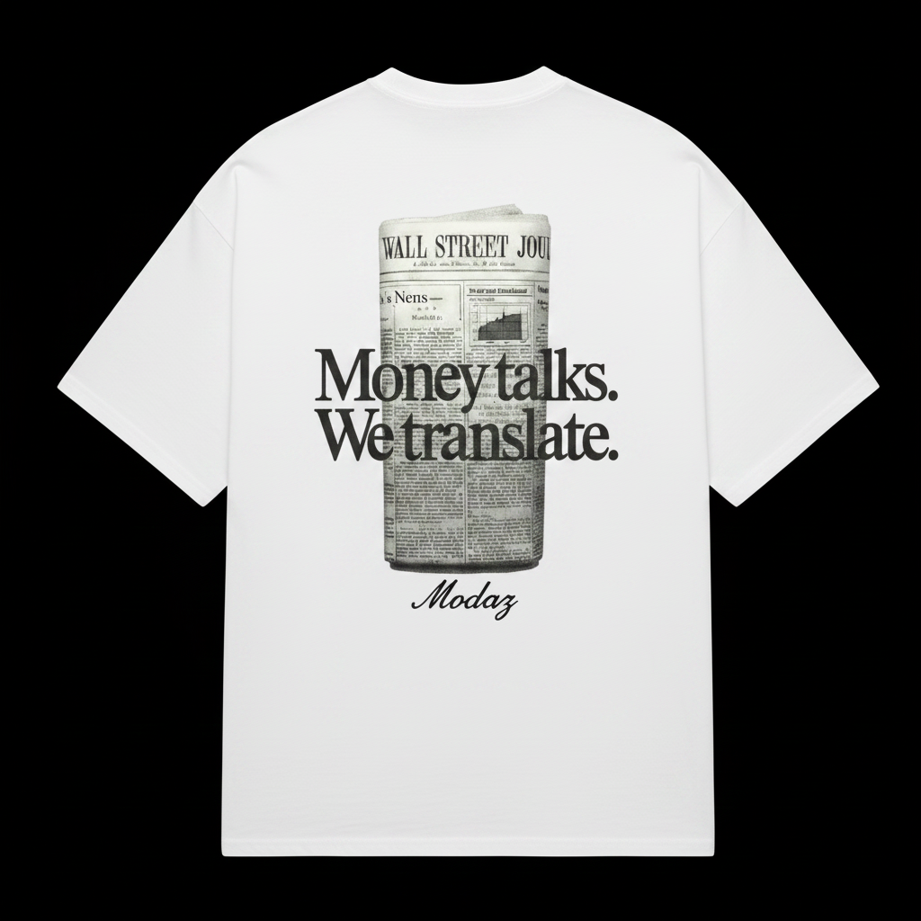 T-Shirt Modaz — Money Talks. We Translate.