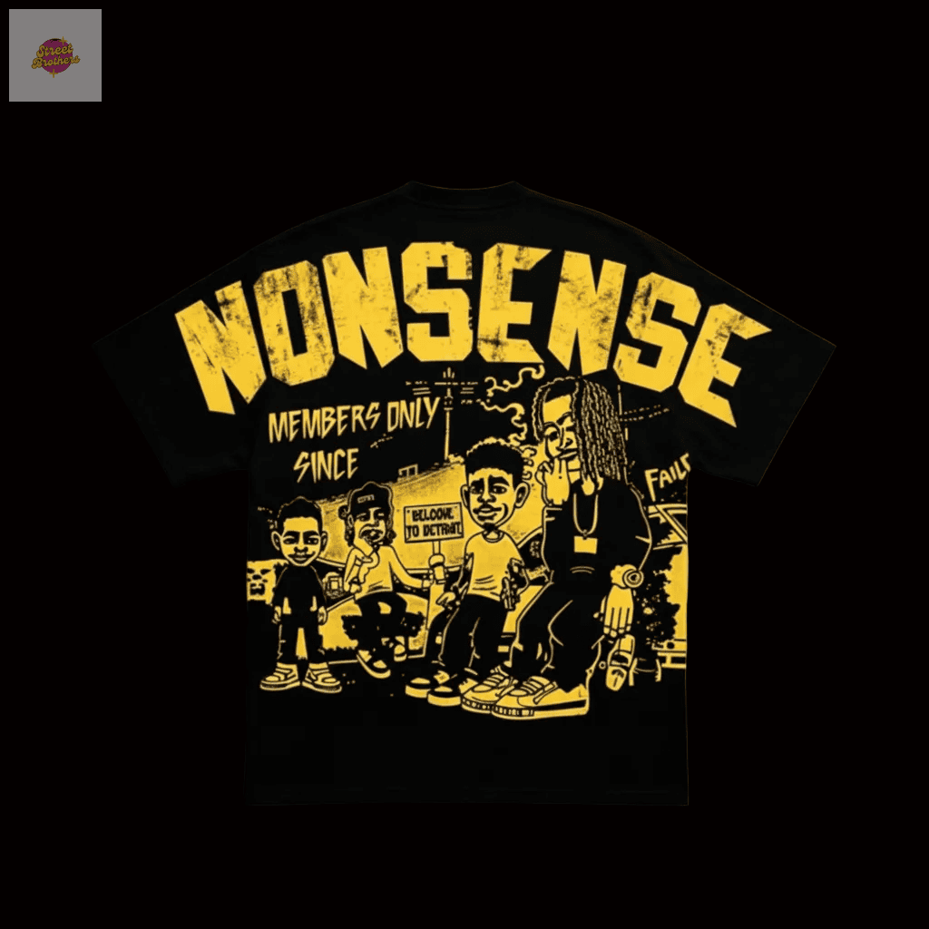 NONSENSE Members Only Tee - Dos graphic Detroit