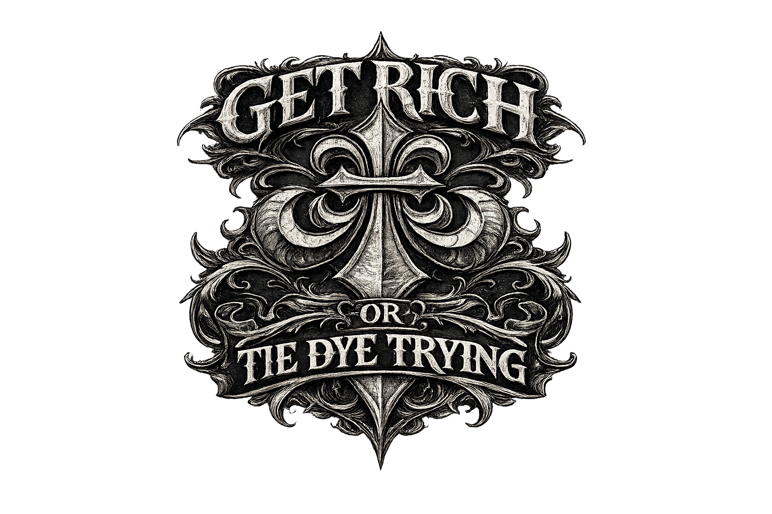 GET RICH OR TIE DYE TRYING™