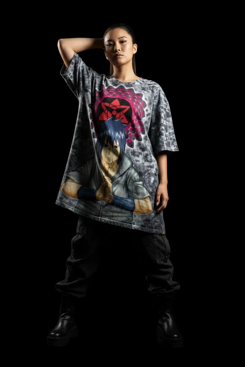Tie Dye T-Shirt Anime — Sasuke