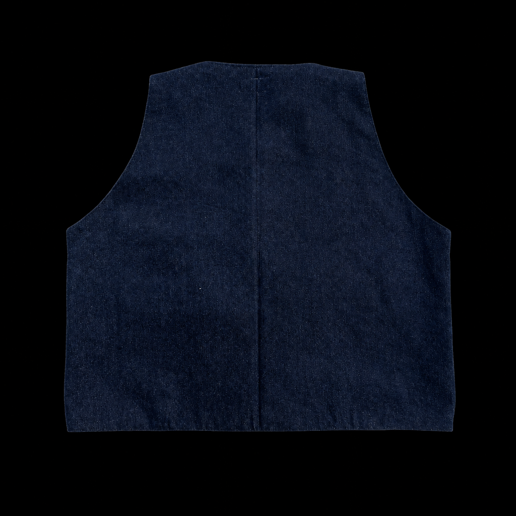 Gilet Bimatière Kanvô Denim Blue face