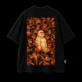 T-shirt face sur fond noir